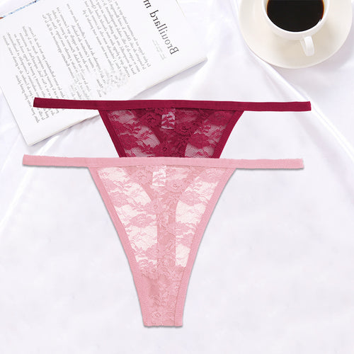 Load image into Gallery viewer, 2PCS/Set Women Lace G-string Panties
